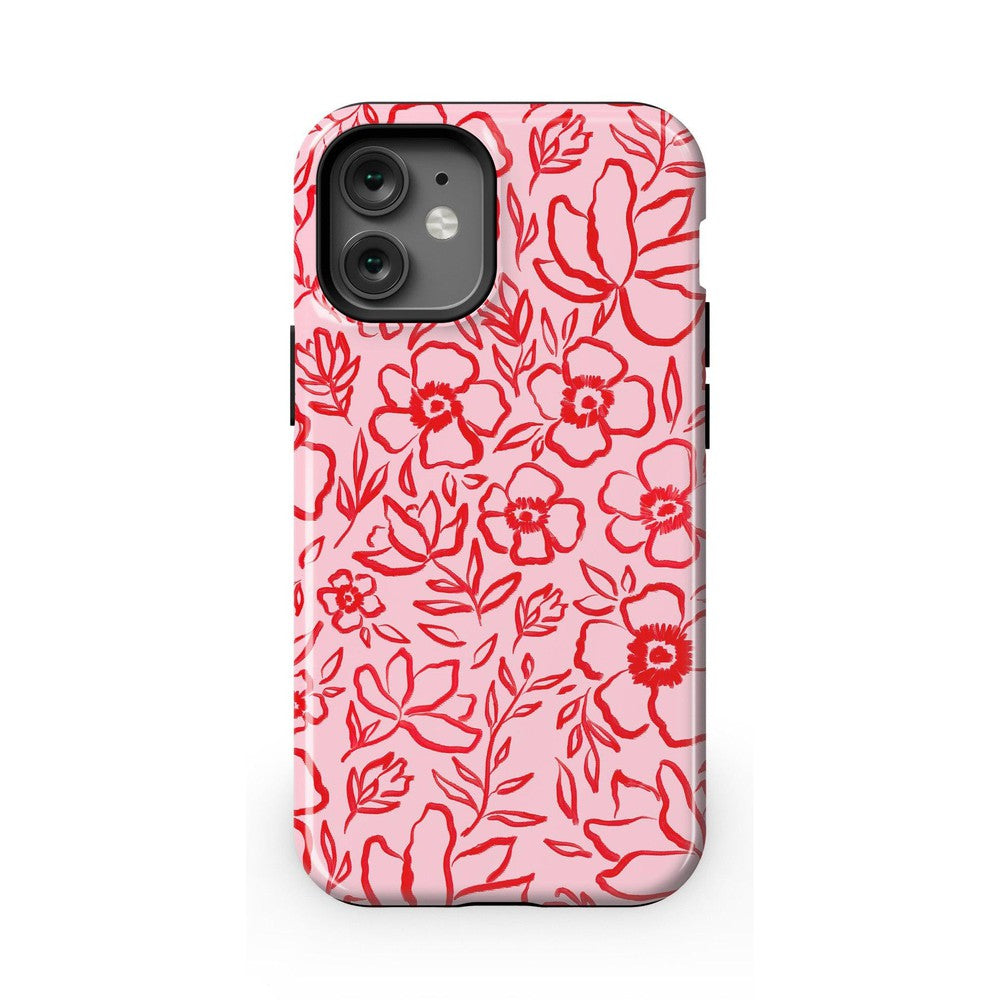 Blush Garden | Floral Doodle Case