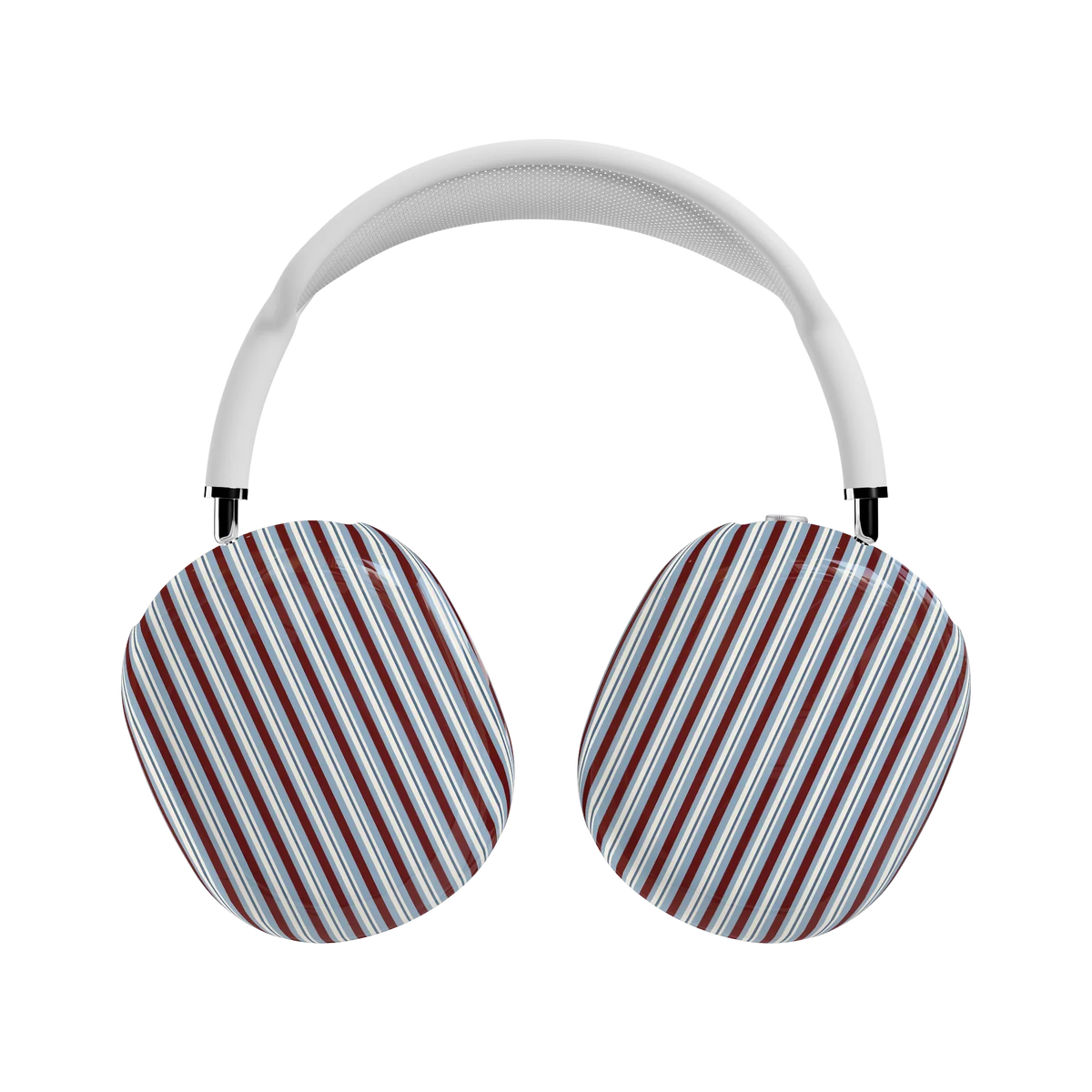 Bistro Stripes | Blue & Maroon AirPods Max Case