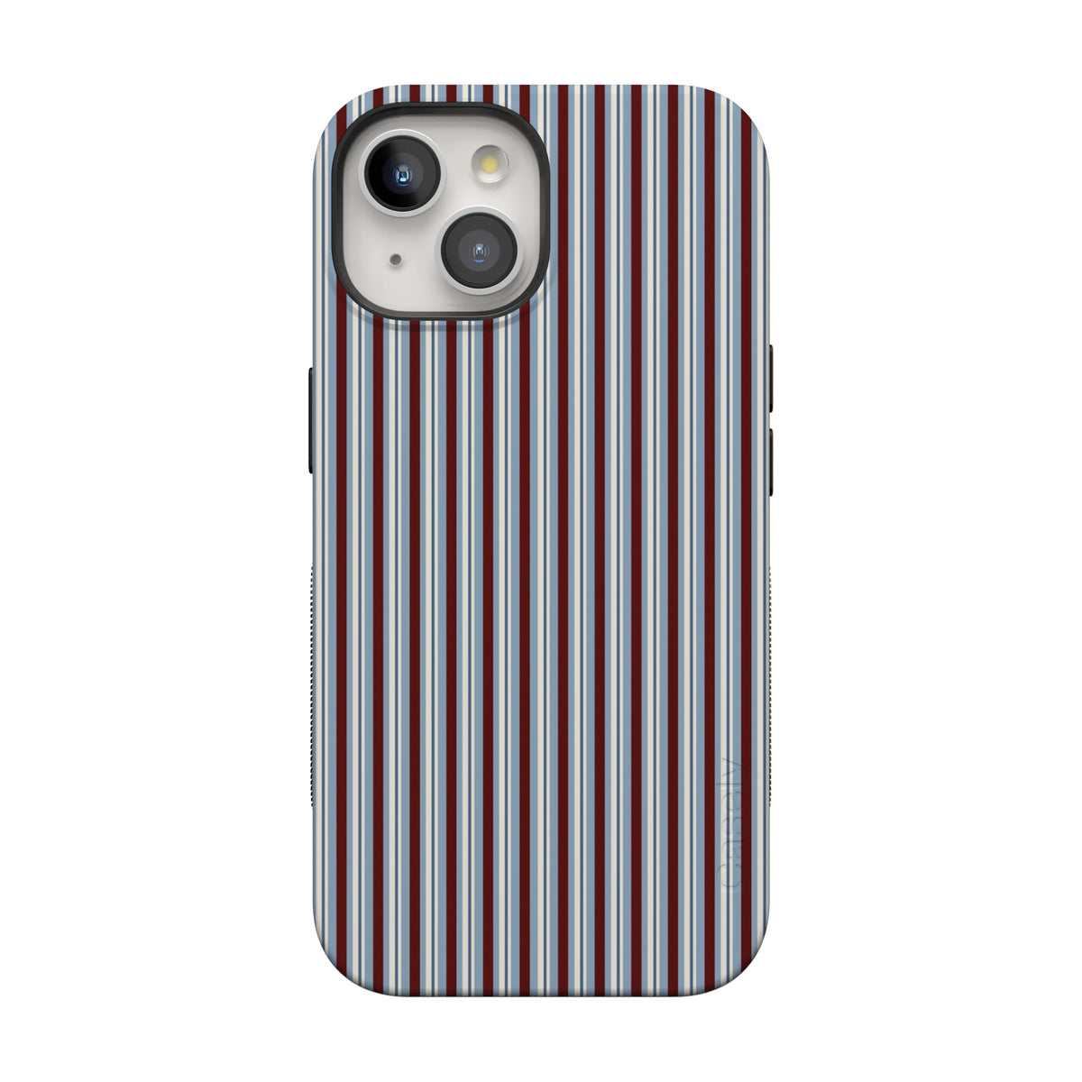 Bistro Stripes | Blue & Maroon Case