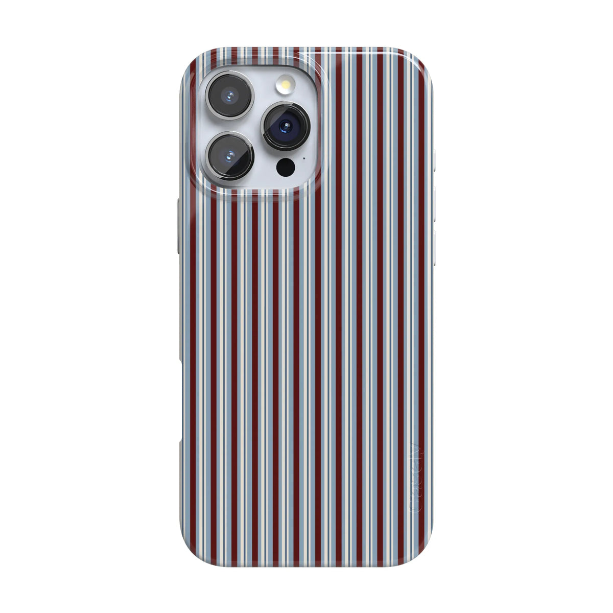 Bistro Stripes | Blue & Maroon Case