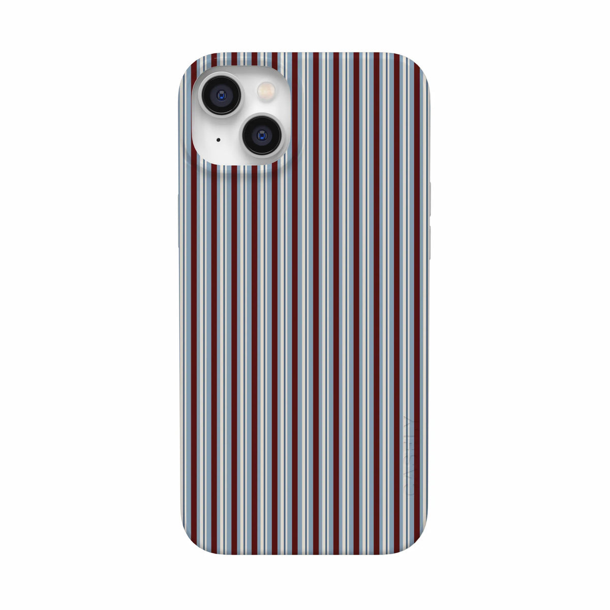 Bistro Stripes | Blue & Maroon Case