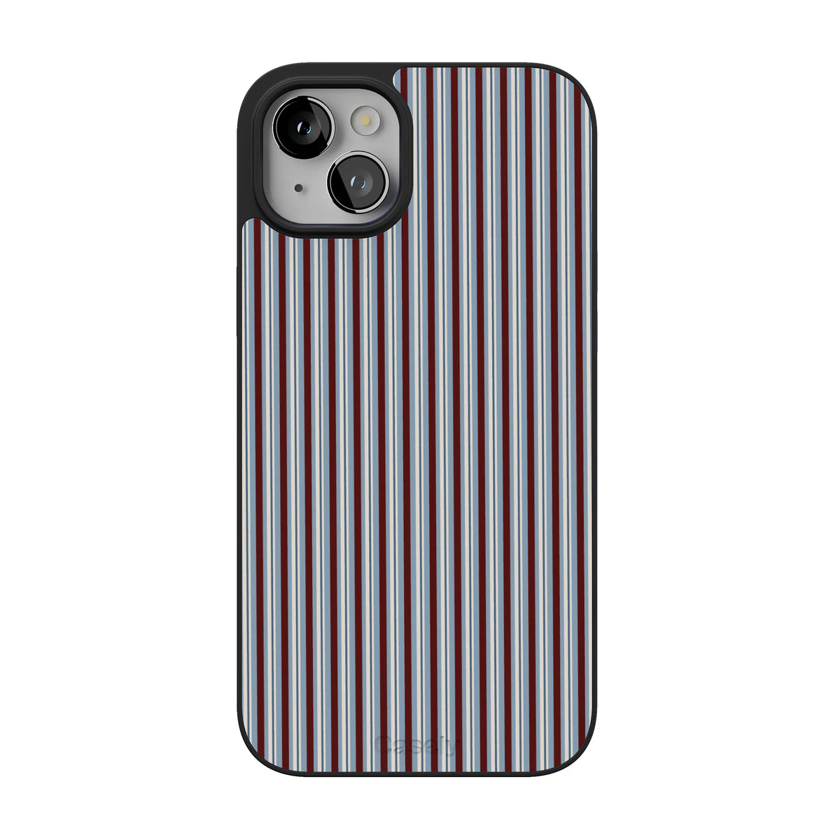 Bistro Stripes | Blue & Maroon Case
