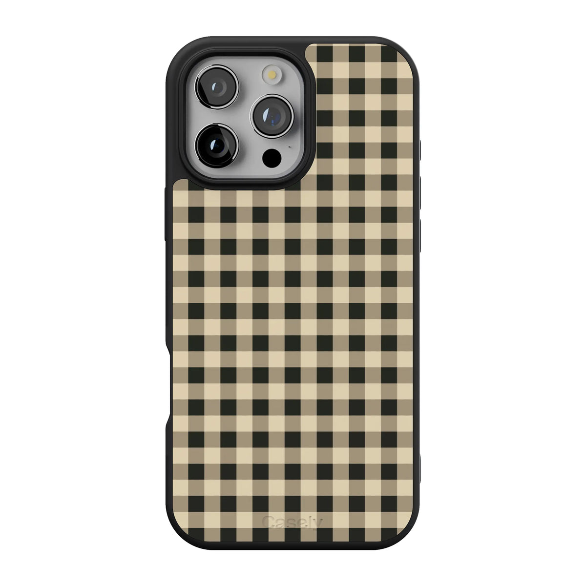 Cedar Lane | Black & Cream Gingham Case