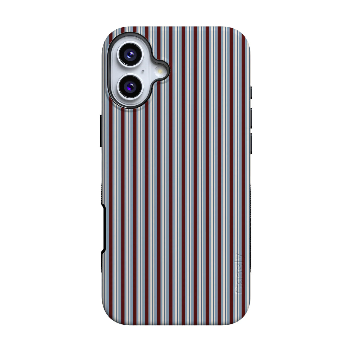 Bistro Stripes | Blue & Maroon Case