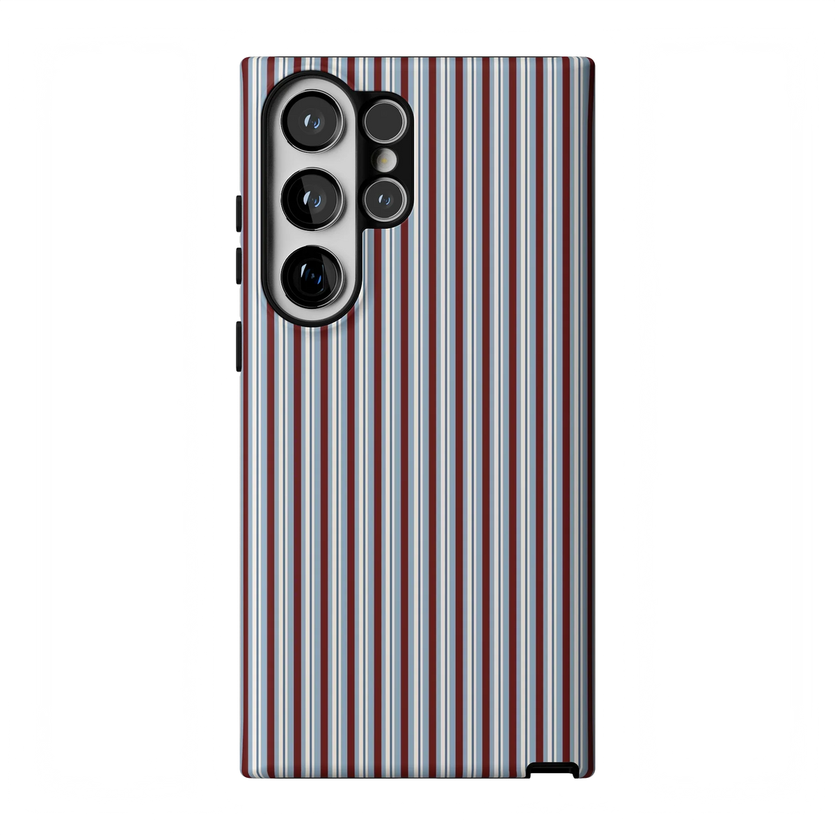 Bistro Stripes | Blue & Maroon Case