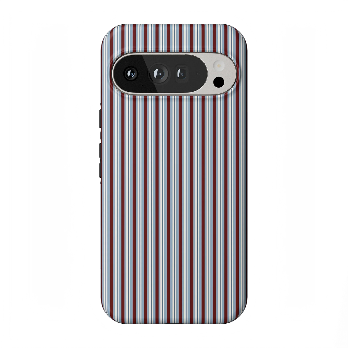Bistro Stripes | Blue & Maroon Case