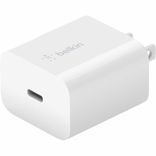 Belkin 20W Portable USB-C Wall Charger - 1xUSB-C (20W) - Fast Charge - Power Adapter - White - BBC005-WH