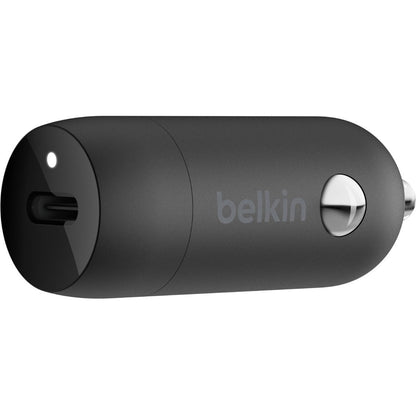 Belkin Boost&uarr;Charge&trade; 30W Fast Car Charger, Compact Design w/USB-C Power Delivery Port, Universal Compatibility for iPhone 14, Galaxy S23, Note Series, and More - Black - CCA004btBK