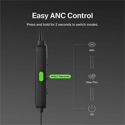 Belkin SoundForm ANC Wired Earbuds (USB-C) - G3H0003fqBK