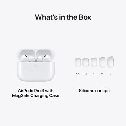 Apple AirPods Pro 3 with Active Noise Cancelling - White