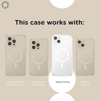 PopSockets iPhone 14 Plus Phone Case with MagSafe- Albalone