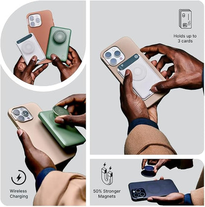 PopSockets iPhone 15 Pro Max Phone Case with MagSafe, Wireless Charging Compatible, Bookish - Spooky Book Club
