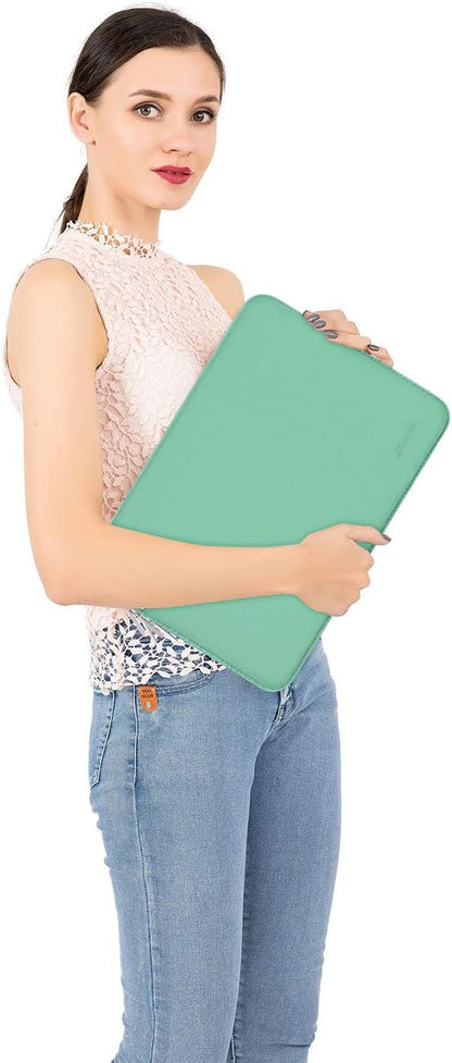 MOSISO Laptop Case 13.3 inch, 13-13.3 inch Laptop Sleeve Bag Compatible with MacBook Air/Pro 13 / Pro 14, HP Dell ASUS Lenovo Notebook, Neoprene Computer Sleeve Bag with Small Case, Biscay Green