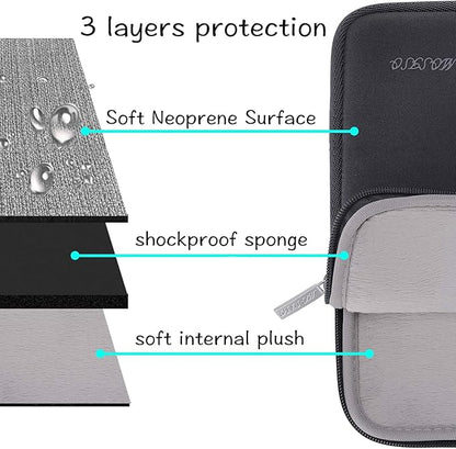 MOSISO Laptop Case 13 inch, 13 inch Laptop Sleeve Bag Compatible with MacBook Air 13 M4 M3 M2 M1 2025-2018 / Pro 13 M2 M1 2025-2016, Neoprene Computer Sleeve Bag with Small Case, Space Gray