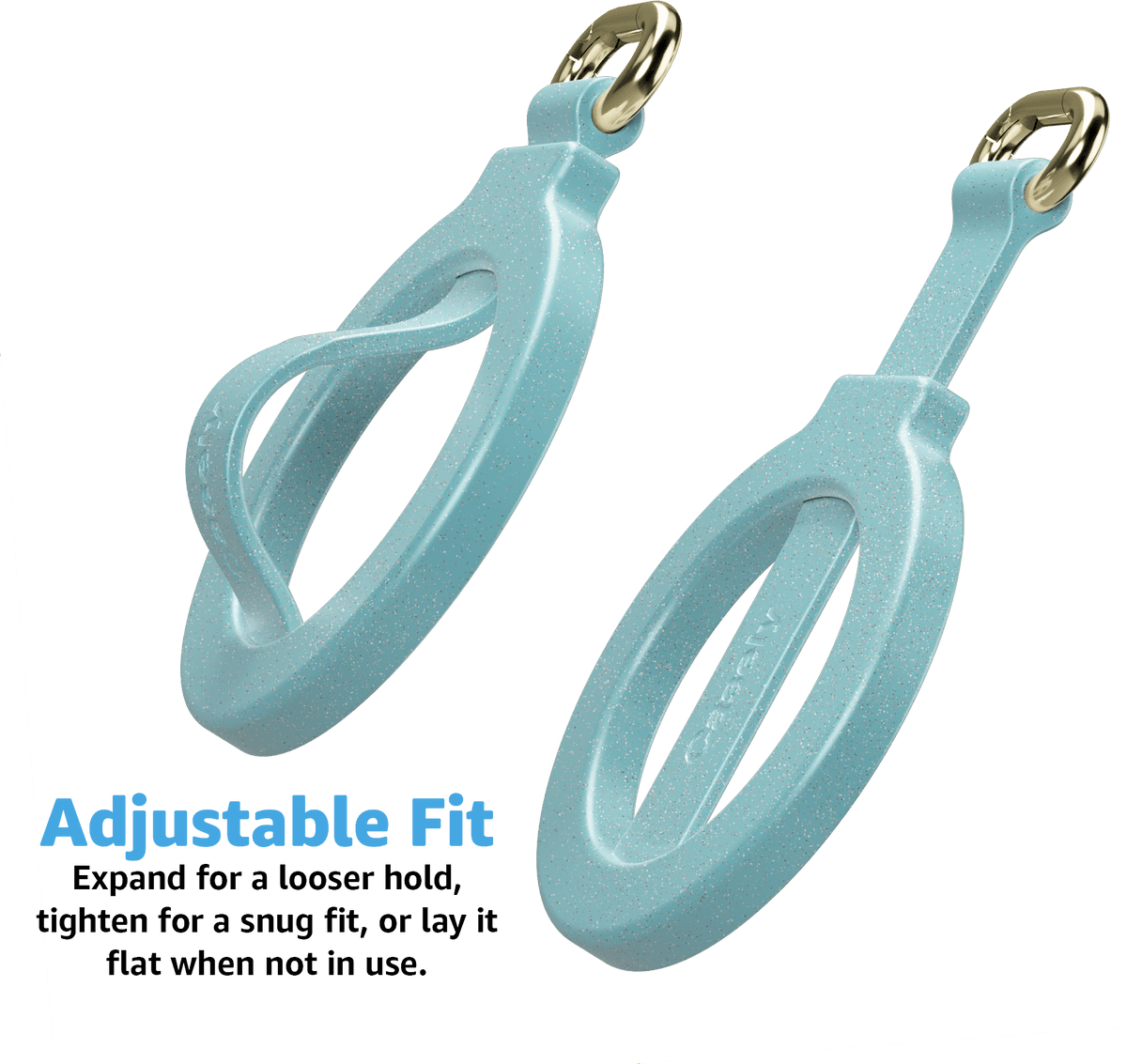 Aquamarine | Ocean Blue Shimmer MagRing+ with Keychain
