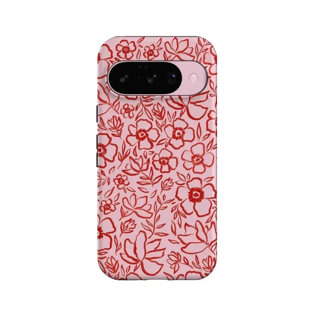 Blush Garden | Floral Doodle Case