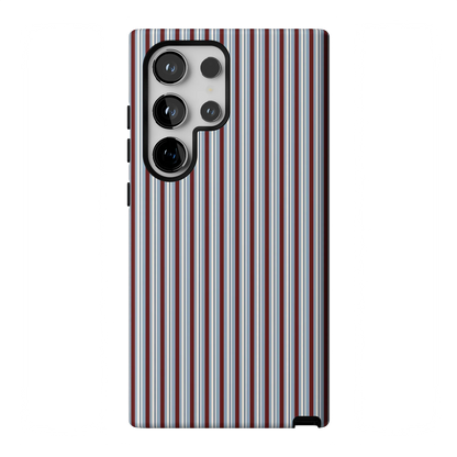 Bistro Stripes | Blue & Maroon Case