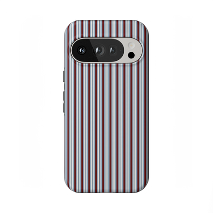 Bistro Stripes | Blue & Maroon Case