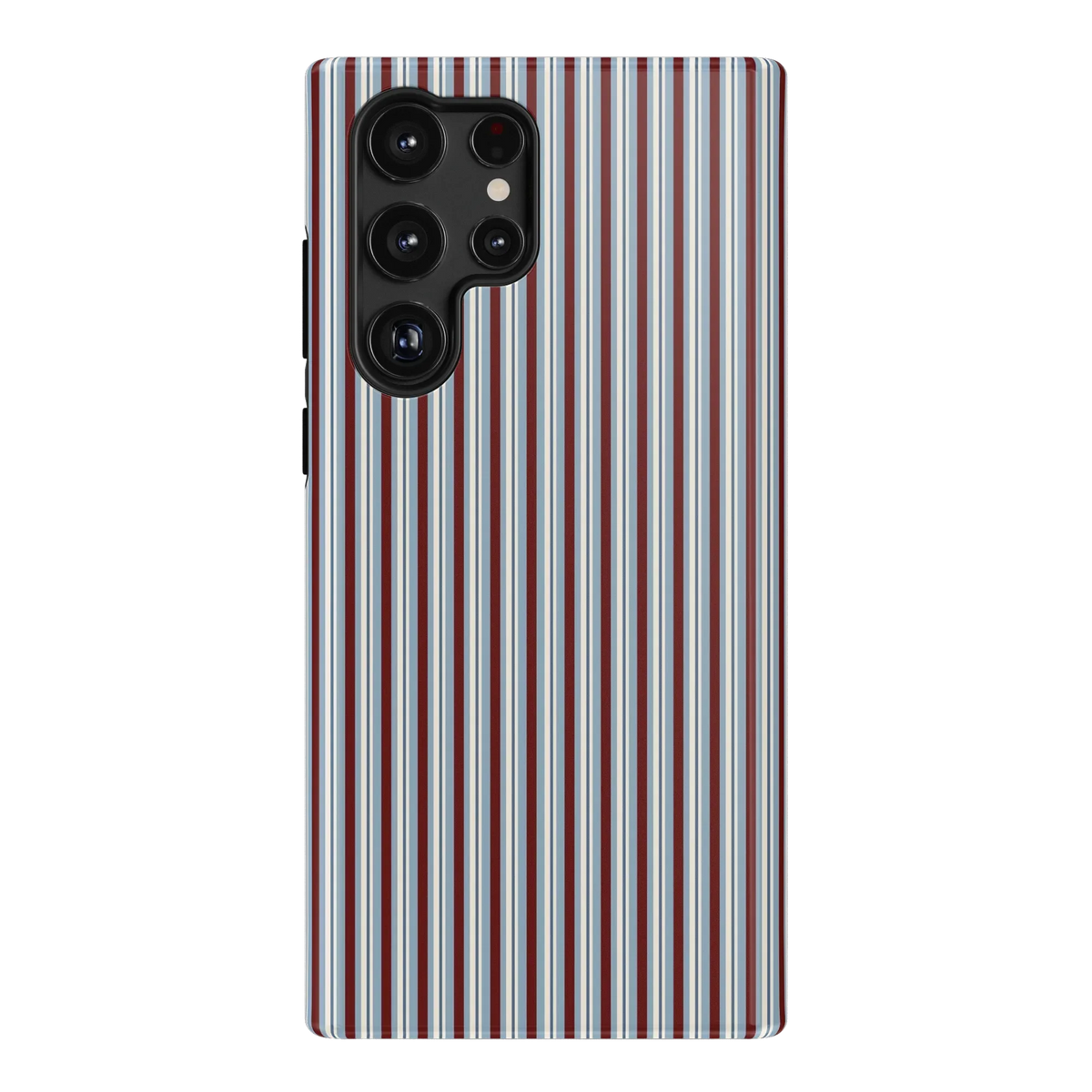 Bistro Stripes | Blue & Maroon Case
