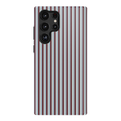 Bistro Stripes | Blue & Maroon Case