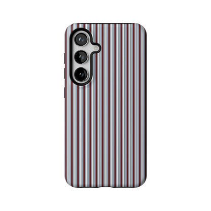 Bistro Stripes | Blue & Maroon Case