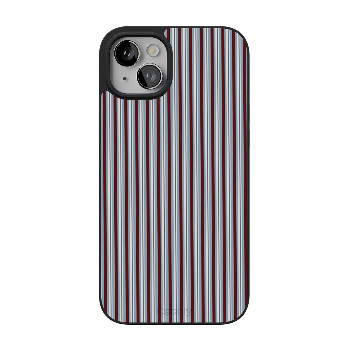 Bistro Stripes | Blue & Maroon Case
