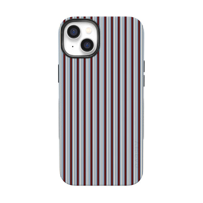 Bistro Stripes | Blue & Maroon Case