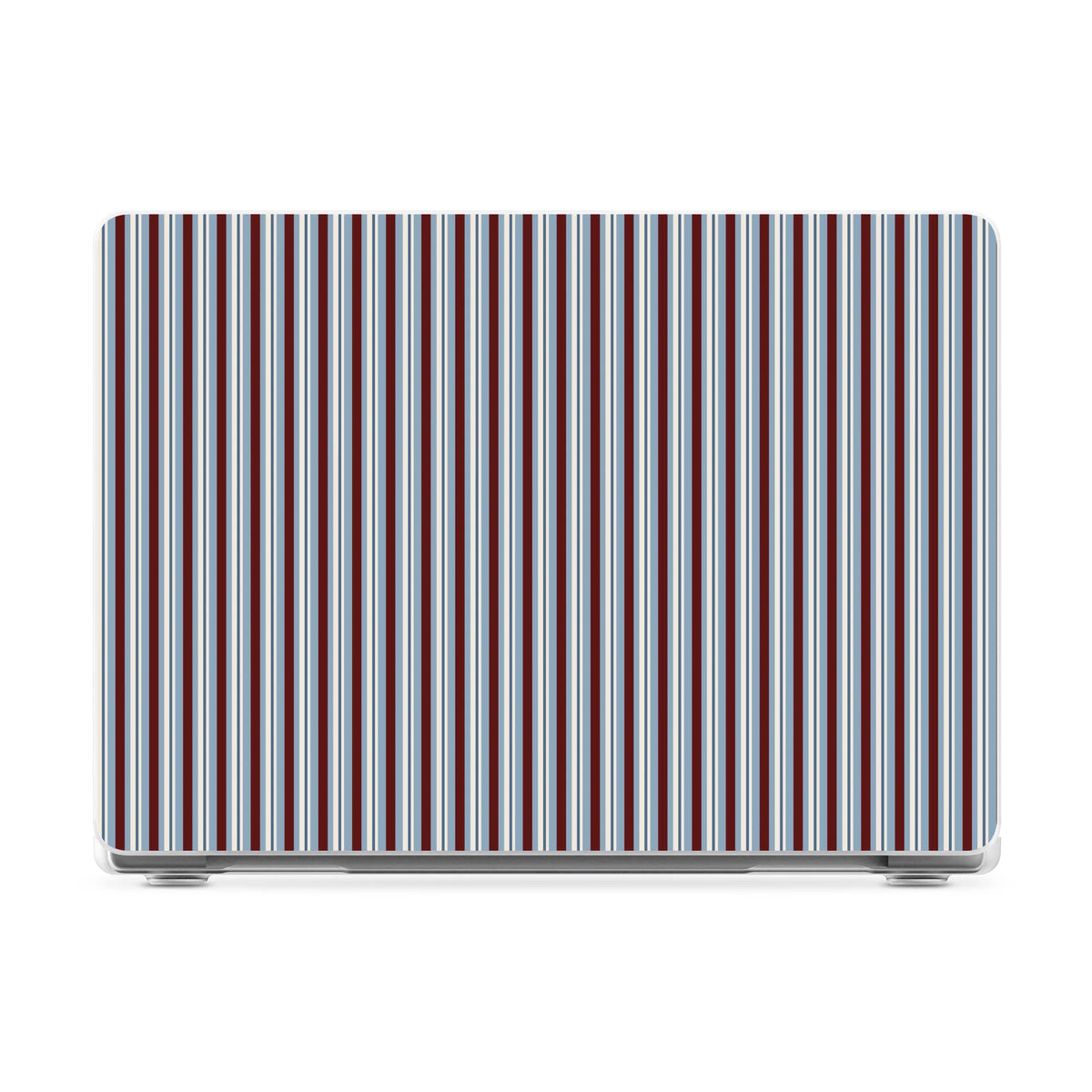 Bistro Stripes | Blue & Maroon Laptop Shell
