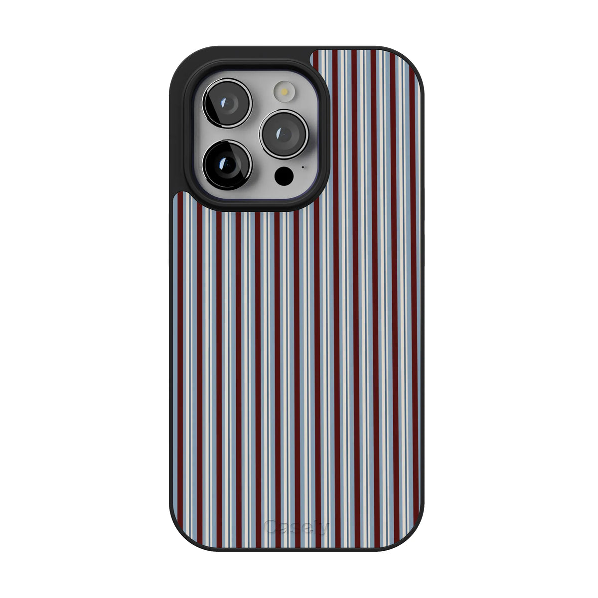 Bistro Stripes | Blue & Maroon Case