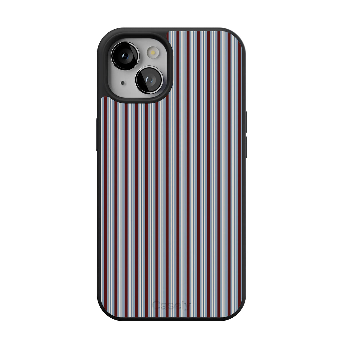 Bistro Stripes | Blue & Maroon Case