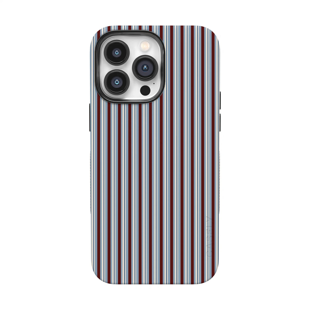 Bistro Stripes | Blue & Maroon Case