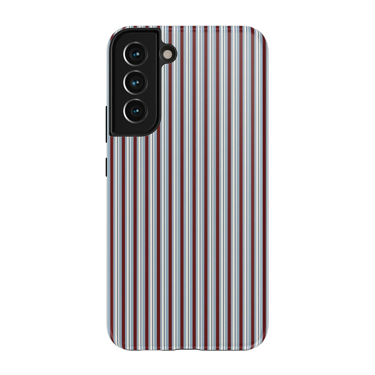 Bistro Stripes | Blue & Maroon Case