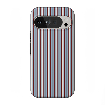 Bistro Stripes | Blue & Maroon Case