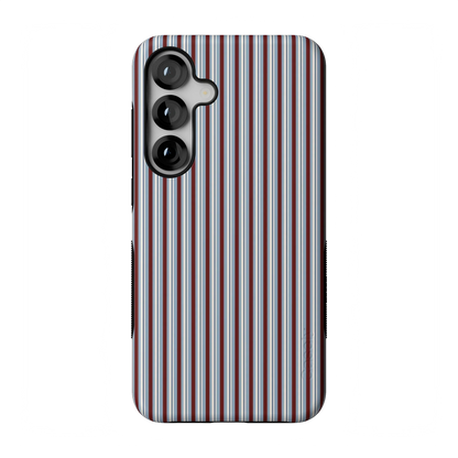 Bistro Stripes | Blue & Maroon Case